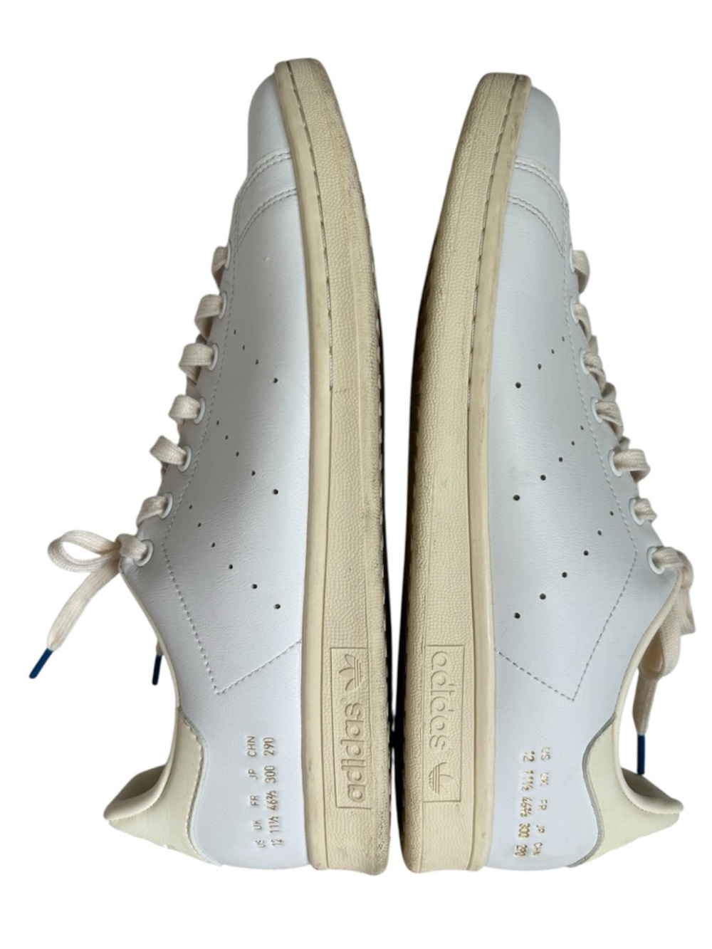 Adidas Originals Men's White Leather Blue Bird Stan Smith Classic Shoe US 12 - Picture 6 of 8